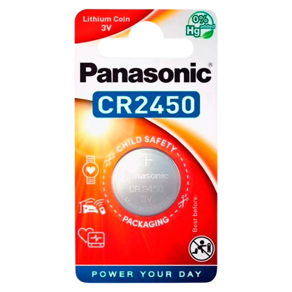 Батарейка Panasonic Power Cells CR2450 BL1 Lithium 3V CN (Китай)