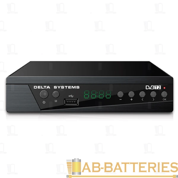 Приставка для цифрового ТВ Без бренда Delta DS-750HD+ DVB-T/T2 металл черный (1/60)