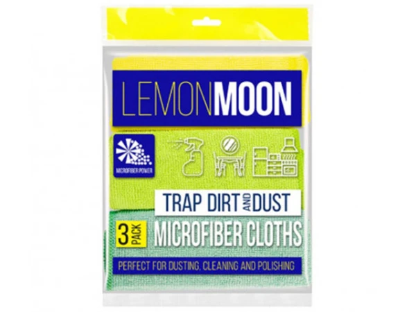 Салфетка Lemon Moon 29x29см микрофибра 3шт. (1/16)