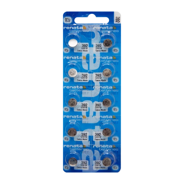Батарейка Renata 392 (SR41W) BL10 Silver Oxide 1.55V (10/100)