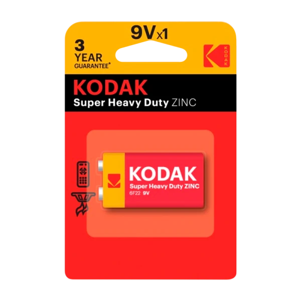 Батарейка Kodak Extra Крона 6F22 BL1 Heavy Duty 9V (1/10/50/10200)