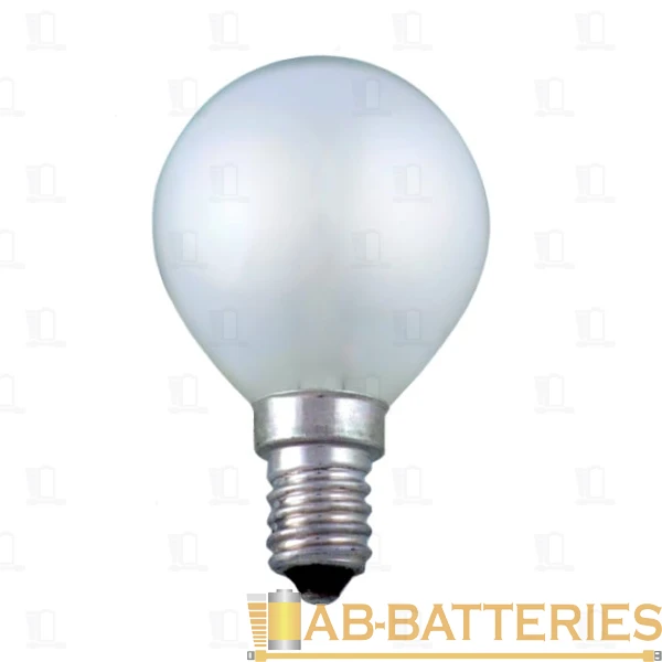 Лампа накаливания Старт E14 60W 230V шар ДШ матовая (1/10/100)