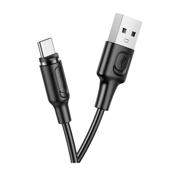 Кабель Borofone BX41 USB (m)-Type-C (m) 1.0м 2.4A ПВХ магнит черный (1/360)