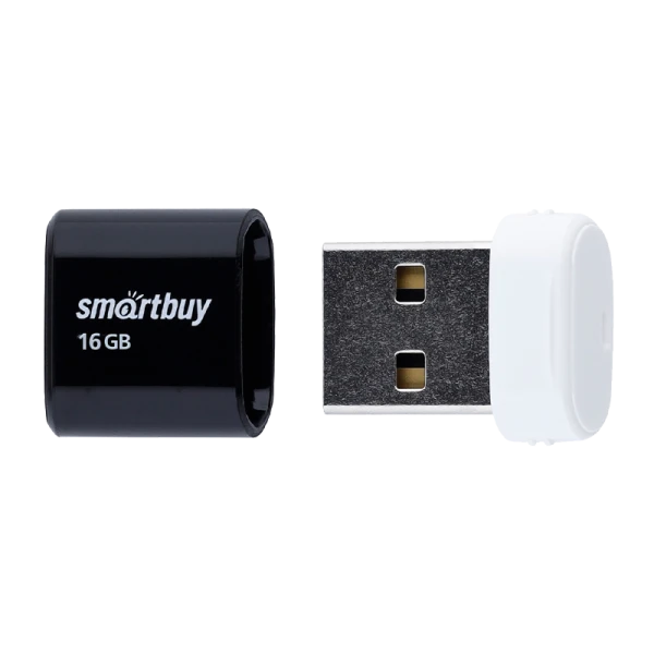 Флеш-накопитель Smartbuy Lara 16GB USB2.0 пластик черный