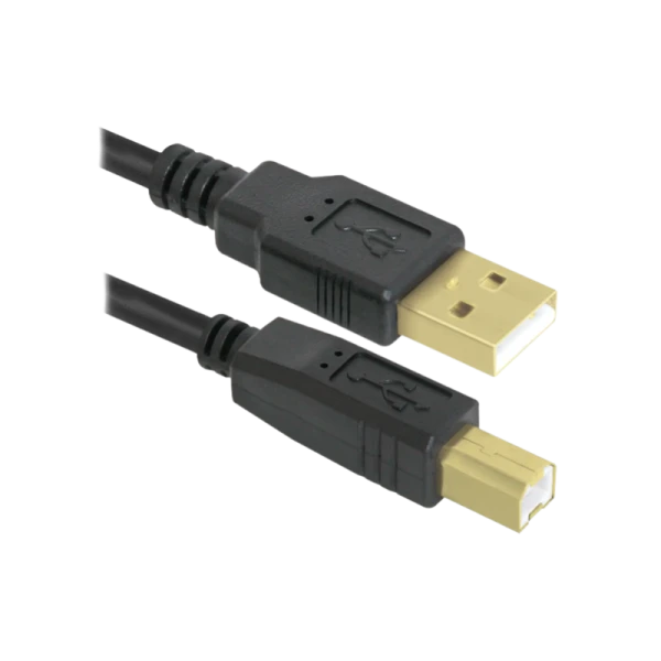 Кабель Defender USB04-06PRO USB (m)-USB B (m) 1.8м силикон черный (1/50)