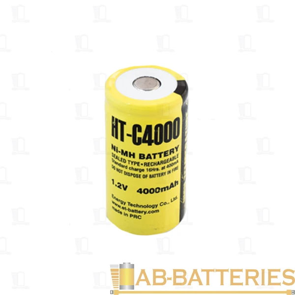Аккумулятор ET HT-С4000 26.0*50.0, 1.2V,4000mAh, NI-Mh, Высокотемпературная серия