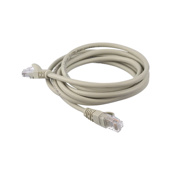 Патч-корд GoPower RJ-45 (m)-RJ-45 (m) 2.0м кат.5е ПВХ 26AWG CCA серый Premium Zip-Lock c подвесом