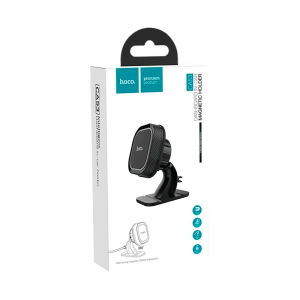 Держатель автомобильный HOCO CA53 на торпеду магнит серый (1/180)