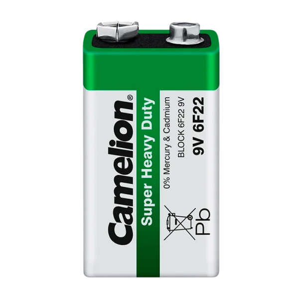 Батарейка Camelion Super Крона 6F22 Shrink 1 Heavy Duty 9V (1/12/480)