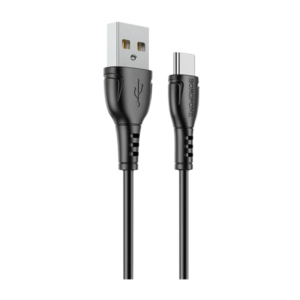 Кабель Borofone BX51 USB (m)-Type-C (m) 1.0м 3.0A ПВХ черный в коробке (1/360)