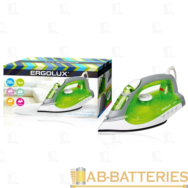 Утюг Ergolux ELX-SI02-C34 2000W зеленый