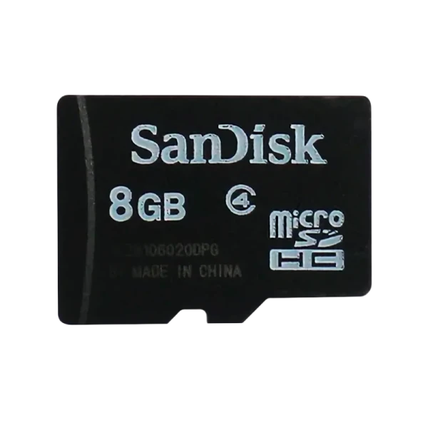 Карта памяти microSD SanDisk 8GB Class4 20 МБ/сек с адаптером