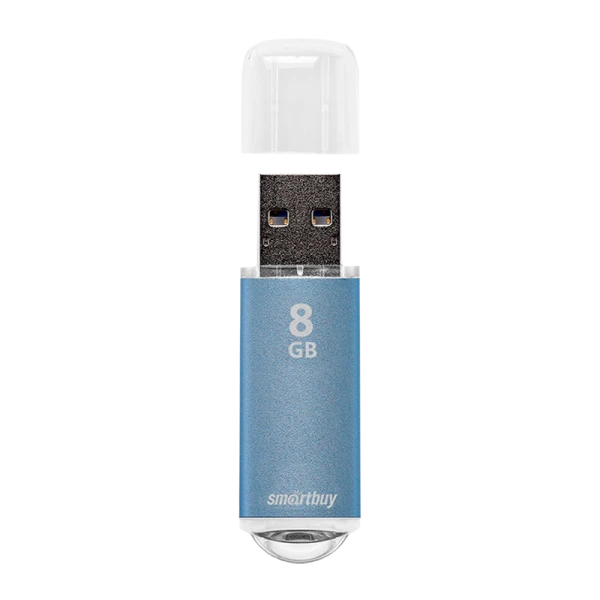Флеш-накопитель Smartbuy V-Cut 8GB USB2.0 пластик синий