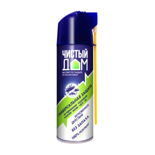 Аэрозоль Чистый дом Дихлофос 150мл от насекомых (1/72)