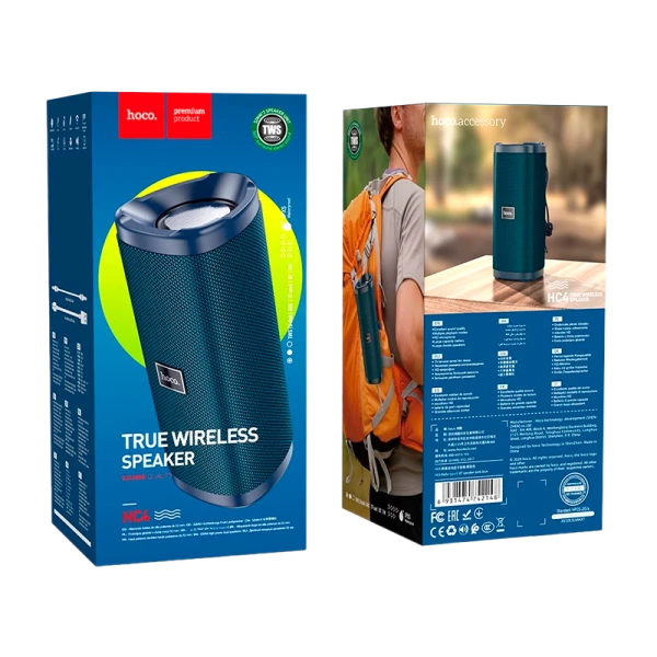 Портативная колонка HOCO HC4 bluetooth 5.0 microSD синий (1/30)