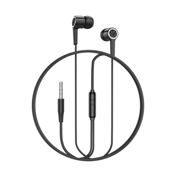 Наушники внутриканальные HOCO M104 с микр. черный (1/420)