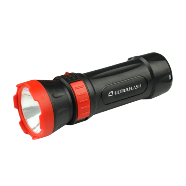 Фонарь туристический Ultraflash LED3849 4W 1LED от аккумулятора IPX4 прямая подзарядка черный желтый