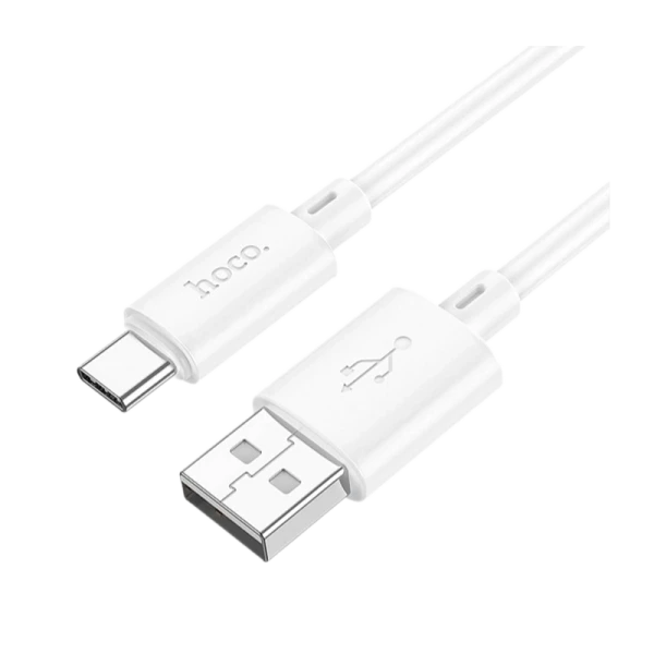 Кабель HOCO X88 USB (m)-Type-C (m) 1.0м 3.0A ПВХ белый (1/420)