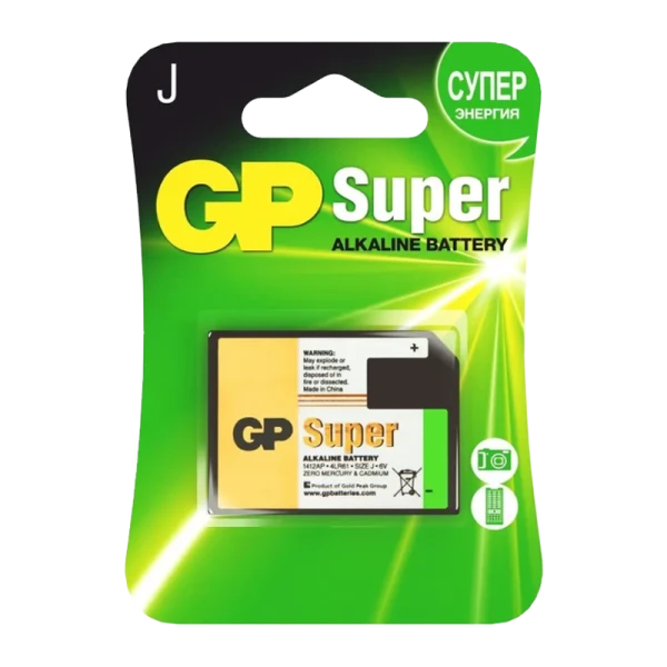 Батарейка GP 4LR61 BL1 Alkaline 6V 1412 (1/20/160)