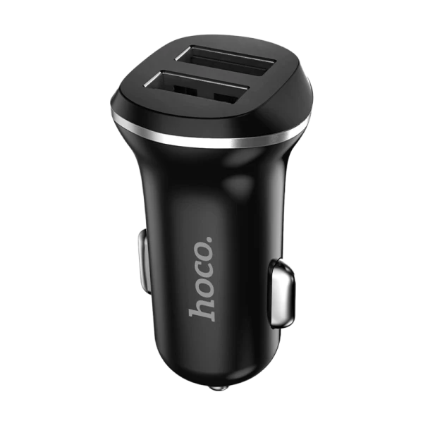Автомобильное З/У HOCO Z1 2USB 2.1A черный (1/32/128)