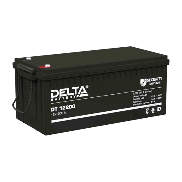 Аккумулятор свинцово-кислотный Delta DT 12200 12V 200Ah