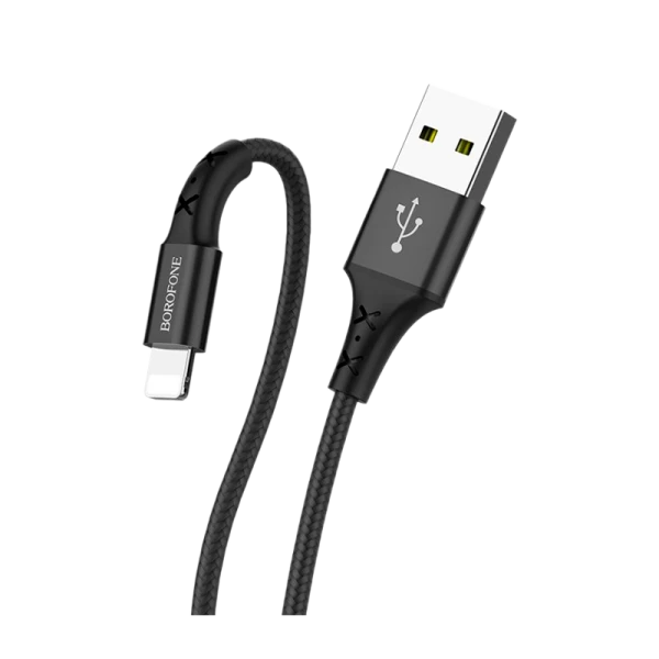 Кабель Borofone BX20 USB (m)-Lightning (m) 1.0м 2.0A нейлон черный (1/648)