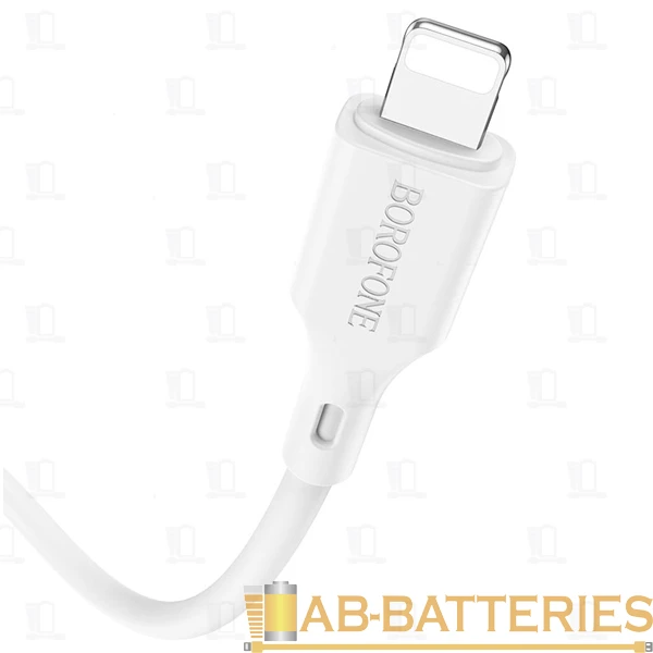 Кабель Borofone BX49 Lightning (m)-Type-C (m) 1.0м 3.0A 20W ПВХ белый (1/360)