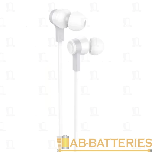 Наушники внутриканальные HOCO M86 с микр. белый (1/21/210)