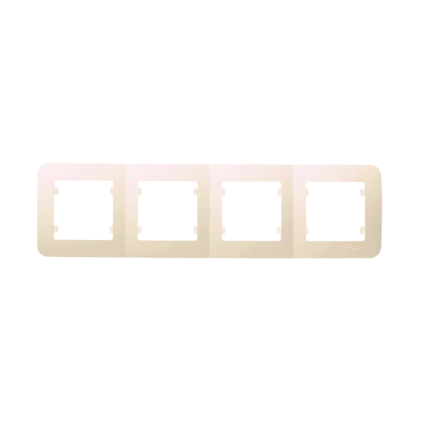 Рамка Makel Lillium 4пост. кремовый 71239 (1/25)