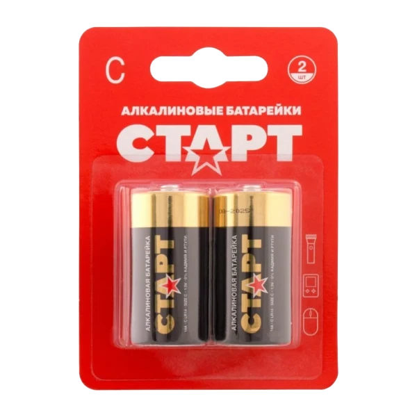 Батарейка Старт LR14 C BL2 Alkaline 1.5V (2/20/160)