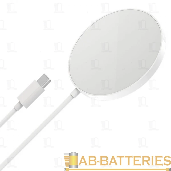 Беспроводное З/У HOCO CW28 15W MagSafe с кабелем Type-C белый (1/22/220)