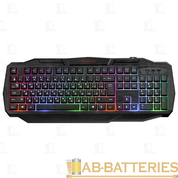 Клавиатура проводная Defender GK-412 Avenger USB черный