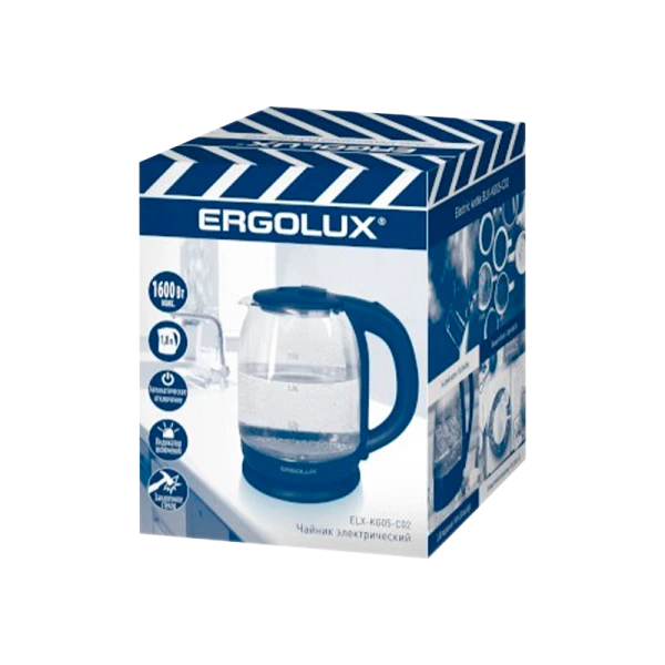 Электрочайник Ergolux ELX-KG05-C02 1600W 1.8л черный (1/12)