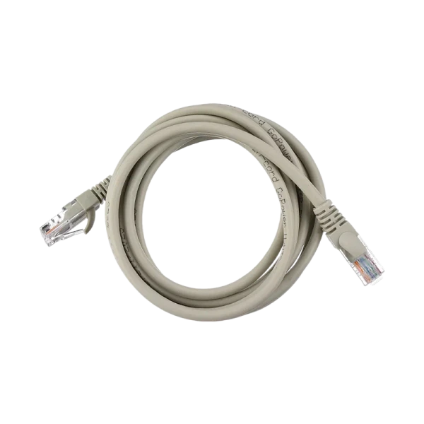 Патч-корд GoPower RJ-45 (m)-RJ-45 (m) 2.0м кат.5е ПВХ 26AWG CCA серый в пакете (1/125)