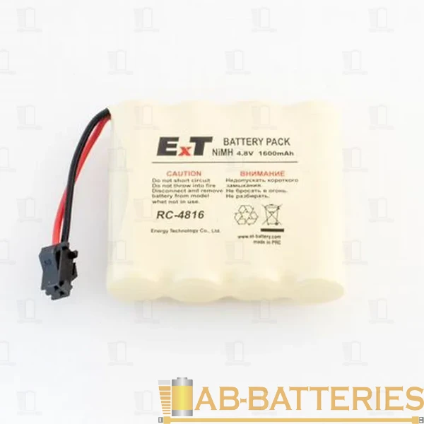 Аккумулятор ET RC-4816VSM BL1 чёрный, 4.8V, 1600mAh, Ni-Mh (1/120)