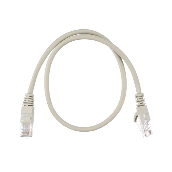 Патч-корд GoPower RJ-45 (m)-RJ-45 (m) 0.5м кат.5е ПВХ 26AWG CCA серый в пакете (1/250)