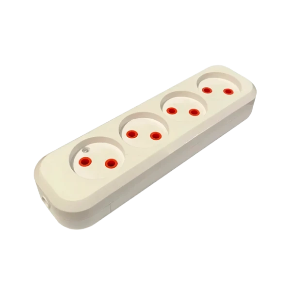 Колодка Прогресс 4р.Б/З белый (1/10/100)