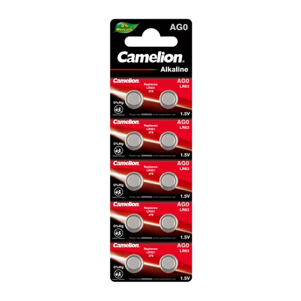 Батарейка Camelion G0/LR521/LR63/LR50/379A/179 BL10 Alkaline (10/100/3600)
