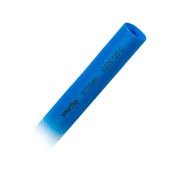 Термоусаживаемая трубка Smartbuy 12/6, синий, 1 метр (SBE-HST-12-db)