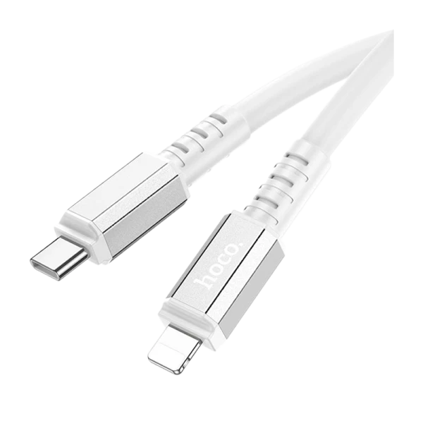 Кабель HOCO X85 Lightning (m)-Type-C (m) 1.0м 20W TPE белый (1/35/350)
