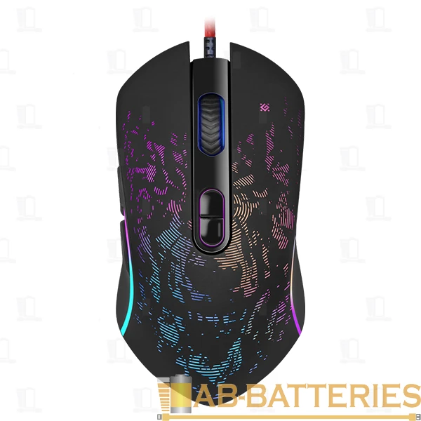 Мышь проводная Defender GM-990 Witcher игровая USB черный (1/40)