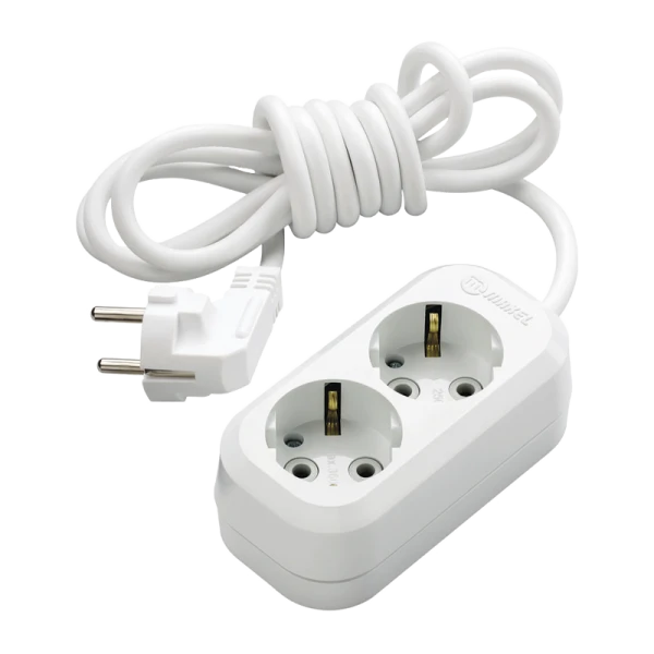 Удлинитель Makel 2р.С/З 16A 5.0м 3x1мм² IP20 белый MGP114 (1/12)