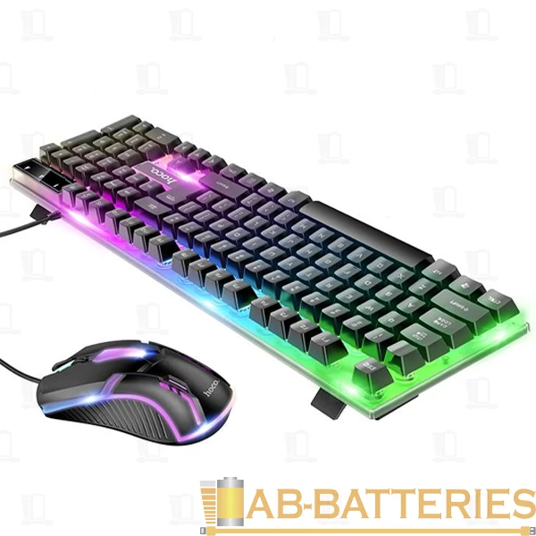 Набор клавиатура+мышь проводной HOCO GM11 игровой черный (1/30)