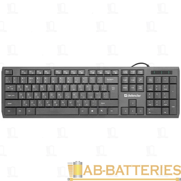 Клавиатура проводная Defender SM-820 OfficeMate классическая USB 1.5м мультимед. черный (1/20)
