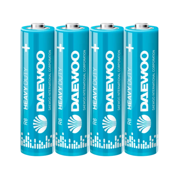 Батарейка Daewoo R6 AA Shrink 4 Heavy Duty 1.5V (4/60/960)