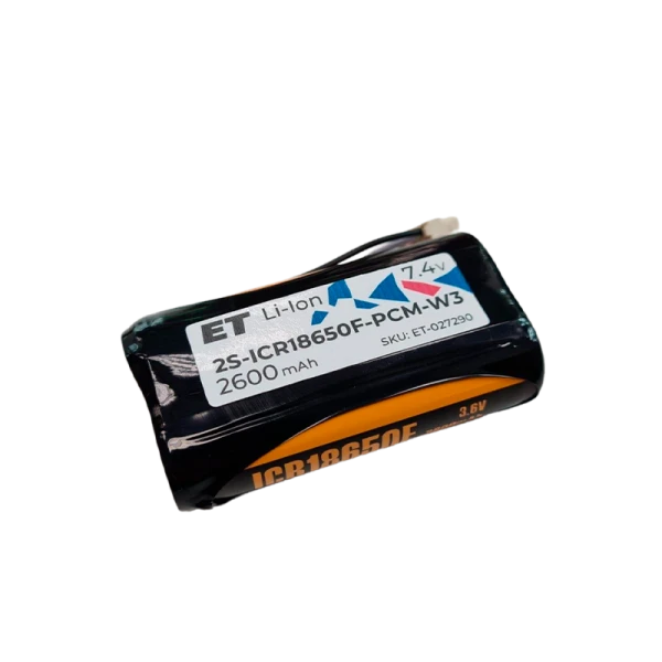 Аккумулятор ET POS-7426-W3 , 2S-ICR18650F-PCM-W3&nbsp;&nbsp; 7.4В, 2600мАч,&nbsp;&nbsp;для ККТ