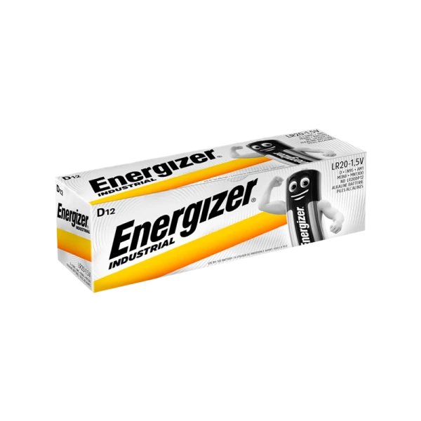 Батарейка Energizer INDUSTRIAL LR20 D BOX12 Alkaline 1.5V (12/72)