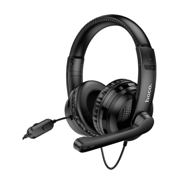 Наушники полноразмерные HOCO W103 с микр. черный (1/40)
