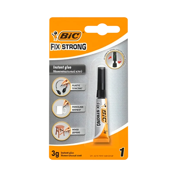 Супер-клей BIC 3г универсальный BL1 (1/24)