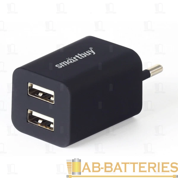 Сетевое З/У Smartbuy TRAVELER 2USB 2.0A серый (1/60)